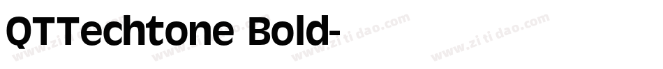 QTTechtone Bold字体转换
